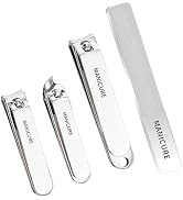 FIXBODY Heavy-Duty Nail Clippers,High-Carbon Steel, Double-Sharpened Blades, Fingernail & Toenail...