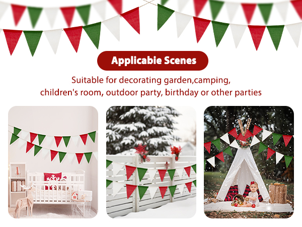 Christmas Burlap Banners