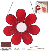 Unfinished Flower Pre Cut Stained Glass Kit Handcrafted Stained Glass DIY Craft with Solder Wire ...