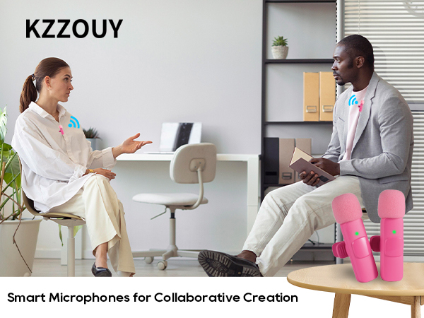 kzzouy wireless microphone for iphone Android Phone for Collaborative Creation Interview
