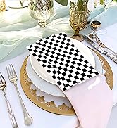 black and white checkered dinner napkins bathroom napkins guest disposable race car paper napkins
