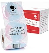 2 Inch Round Thermal Stickers Labels Compatible with Phomemo M110/M221/M220/M120/M200/M110S Label...