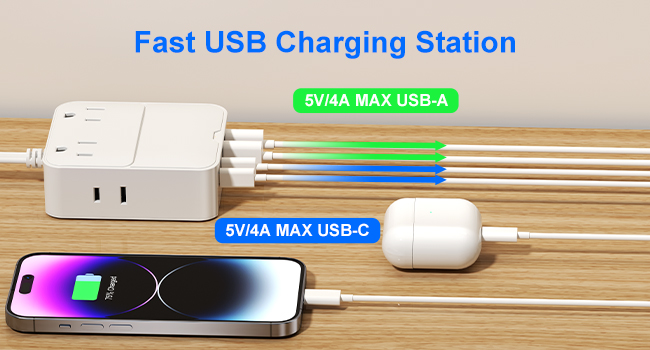 Fast USB Charging Station