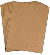 110lb Kraft Cardstock 8.5 x 11 Thick Cardstock, Goefun 24 Sheets Brown Card Stock for Invitations...