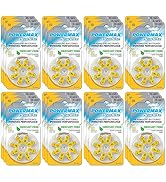 Powermax Size 10 Hearing Aid Batteries, Made In USA, Yellow Tab, 192 Count