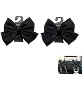Hugwits 2 PCS Car Seat Headrest Hooks, Cute Bow Vehicle Seatback Hanger for Purses and Bags, Car ...