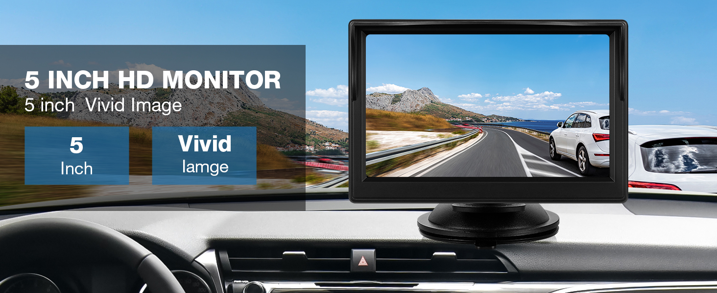 5inch backup camera monitor only