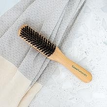 GranNaturals Boar Bristle Slick Back Hair Brush