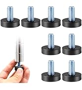 ARTiFiXPRO 8 Pack Adjustable Furniture Levelers, 3/8"-16 UNC Threaded Leveling Feet for Tables, C...