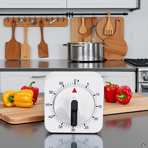 A kitchen counter with a bowl of fresh ingredients and cooking utensils surrounding the product.