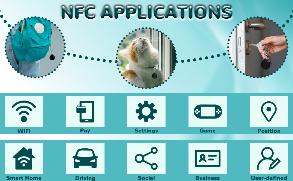 nfc keychain ntag213 tags