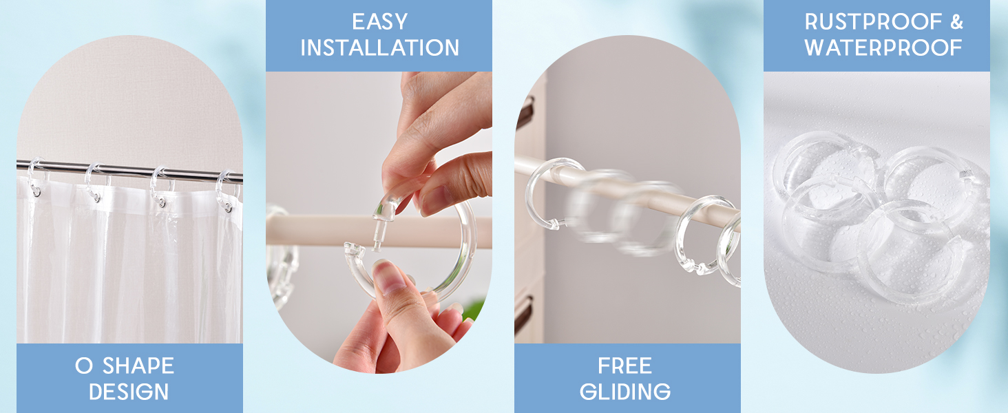 shower curtain hooks