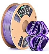 OVV3D Silk PLA Filament 1.75mm, Dual Color PLA Filament 3D Printer Filament, Black Purple 3D Prin...