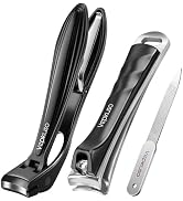 Vepkuso Toenail Clippers&Nail Clippers for Seniors Thick Nails - Professional Nail Clippers Set f...