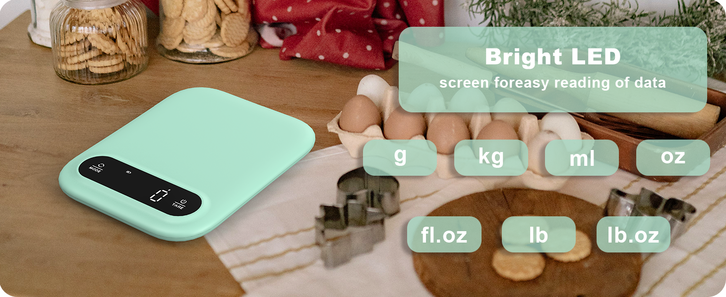 Digital Food Kitchen Scale with LED Screen Display