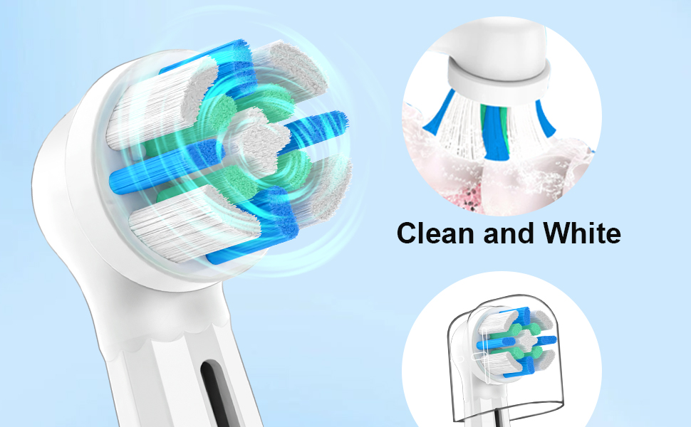 Replacement Heads Compatible with Oral B io Electric Toothbrush
