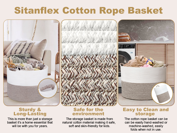 Large Blanket Basket