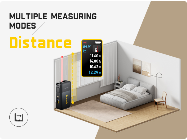 Fanttik A10 Pro 2-in-1 Digital Laser Tape Measure with HD IPS Color Display