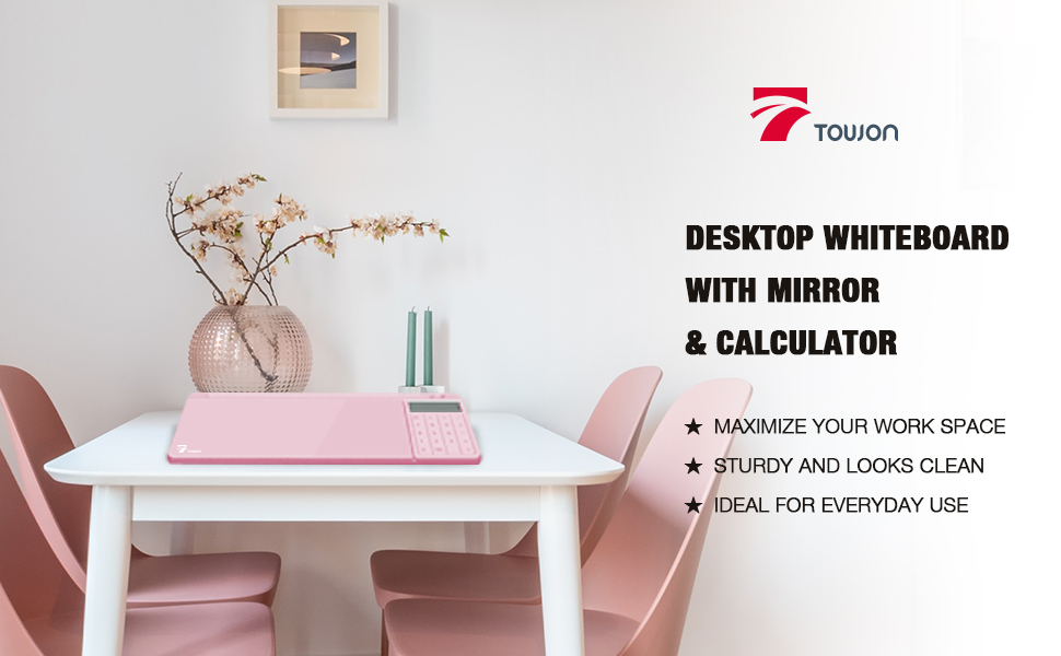 Small desk white board pink Holiday Gift