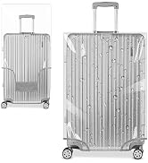 Yotako Clear PVC Suitcase Cover Tough Protector, 28 Inch Luggage Covers for Wheeled Suitcase 28"