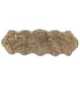 Nouvelle Legende Faux Fur Sheepskin Premium Rug Duo (23 in. X 73 in.) Tan