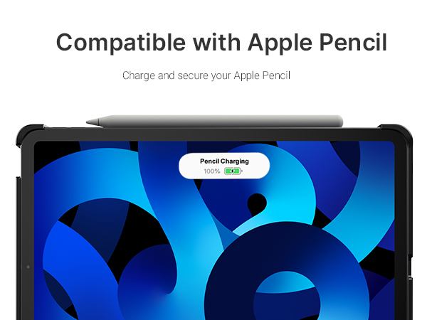 air for ipad 10.9 keyboard case with pencil holder