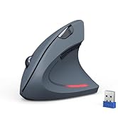 TECKNET Ergonomic Mouse, 4800 DPI Silent Mouse 5 Adjustable DPI, Wireless Mouse 2.4G Vertical Mou...