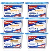 Vacplus Moisture Absorbers 6 Pack, Portable Humidity Absorber Boxes for Your Bathroom, Closet & C...