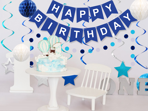 Blue Birthday Decorations