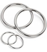 ZUSFUL 2.17 inch Metal O Rings,Stainless Steel Round Ring Buckles 5/16" Wire Diameter,metal rings...