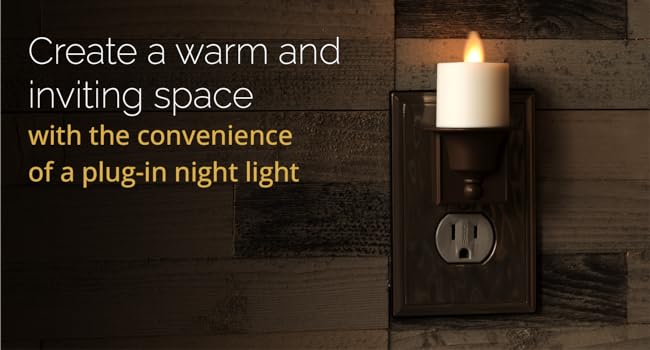 Create a warm and inviting space with the convenience of a plug-in night light