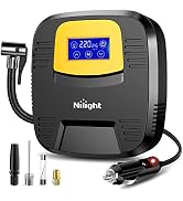 Nilight Air Compressor Tire Inflator Portable Tire Pump 150PSI Auto Car Tire Pump Digital Pressur...