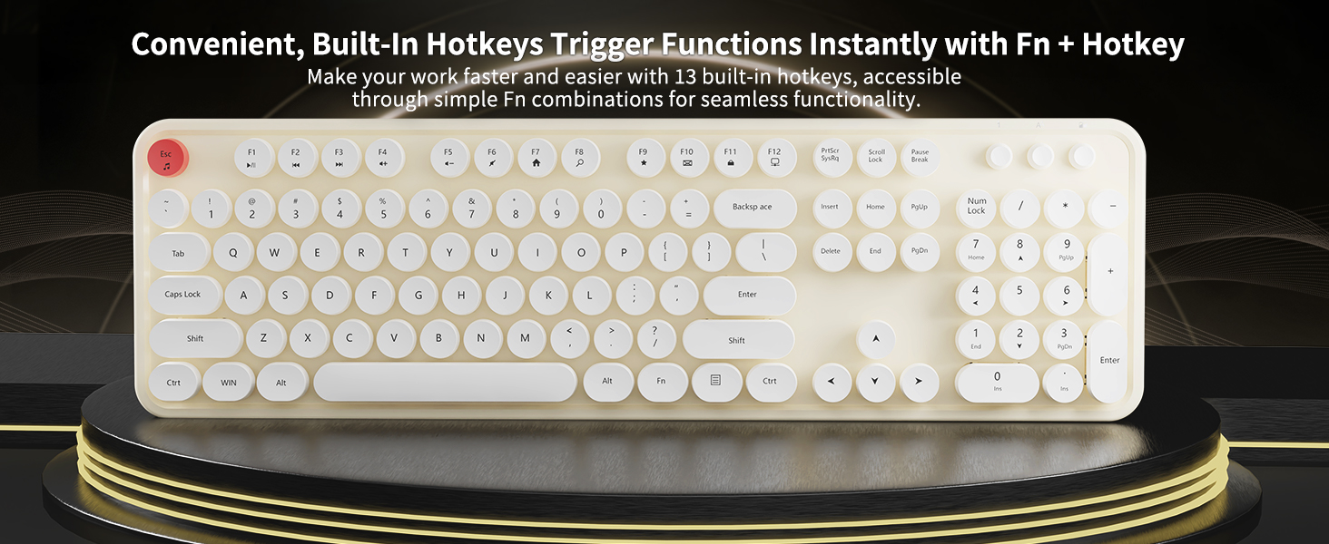 colorful wireless keyboard