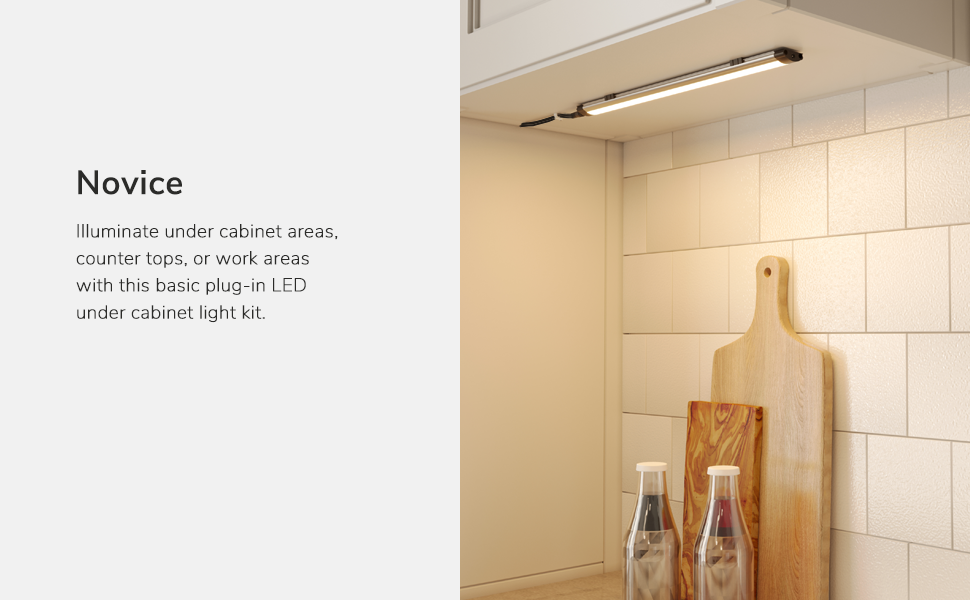 Novice Cabinet Lighting Plugging-In Outlet Plug And Play