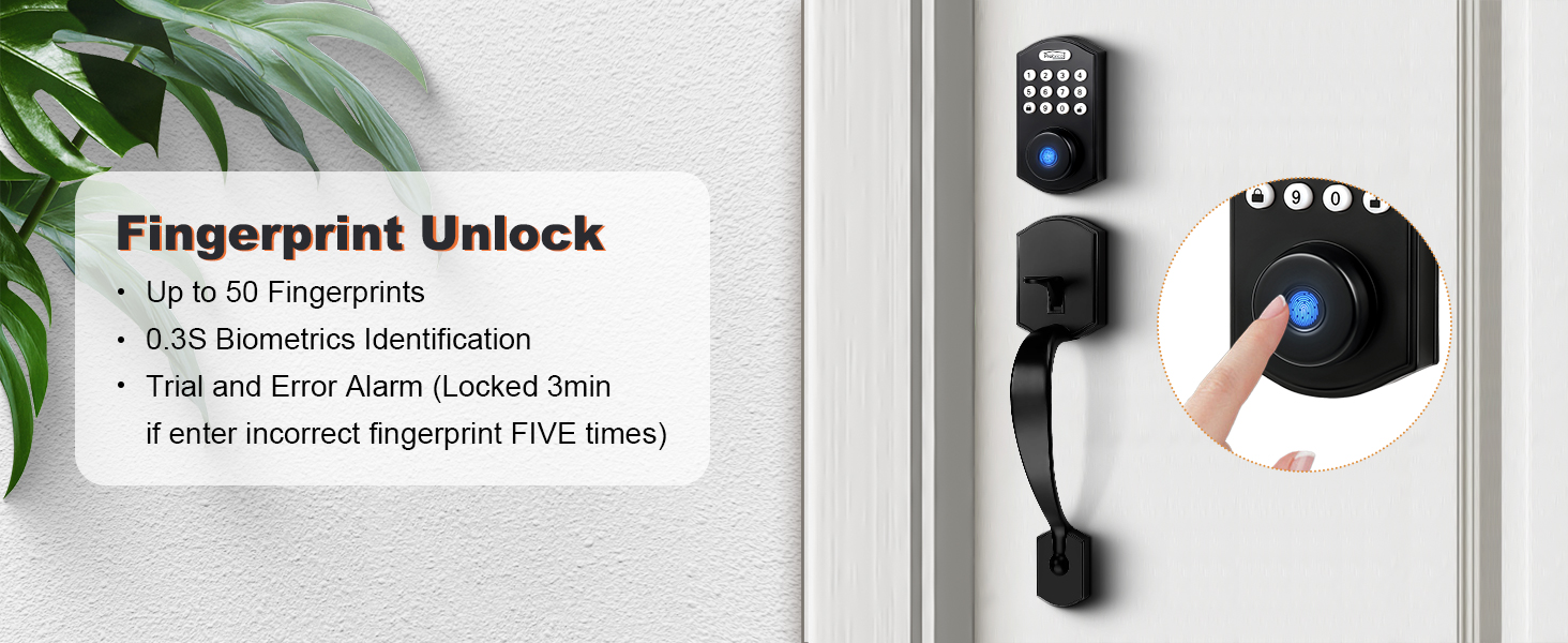 fingerprint handle lock