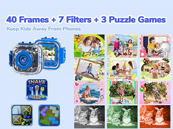 kids camera with sticker