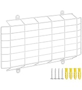 Hemoton Wall Mount Emergency Light Wire Guard Protective Cage Metal Exit Sign Cover with Screws 1...