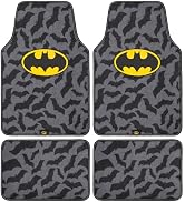 Batman Carpet Car Floor Mats, DC Comics Design, for Car, Truck, SUV - Comfortable, No Slip Nib Ba...