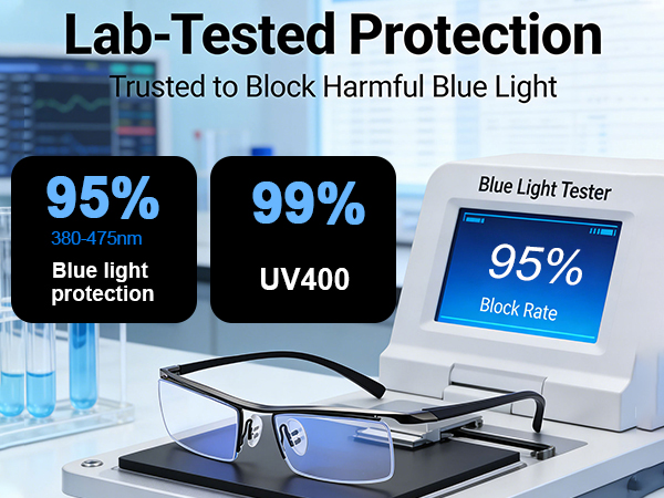 Blue light blocking rate of 99%