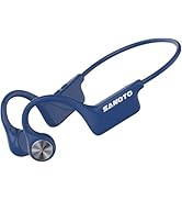 SANOTO Bone Conduction Headphones Bluetooth 5.3, Open Ear Headphones Wireless Bluetooth with 8 Ho...