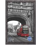 RPJC 12x18 Inch Solid Wood Poster Frames for Wall Mounting Hanging Picture Frame Driftwood Finish