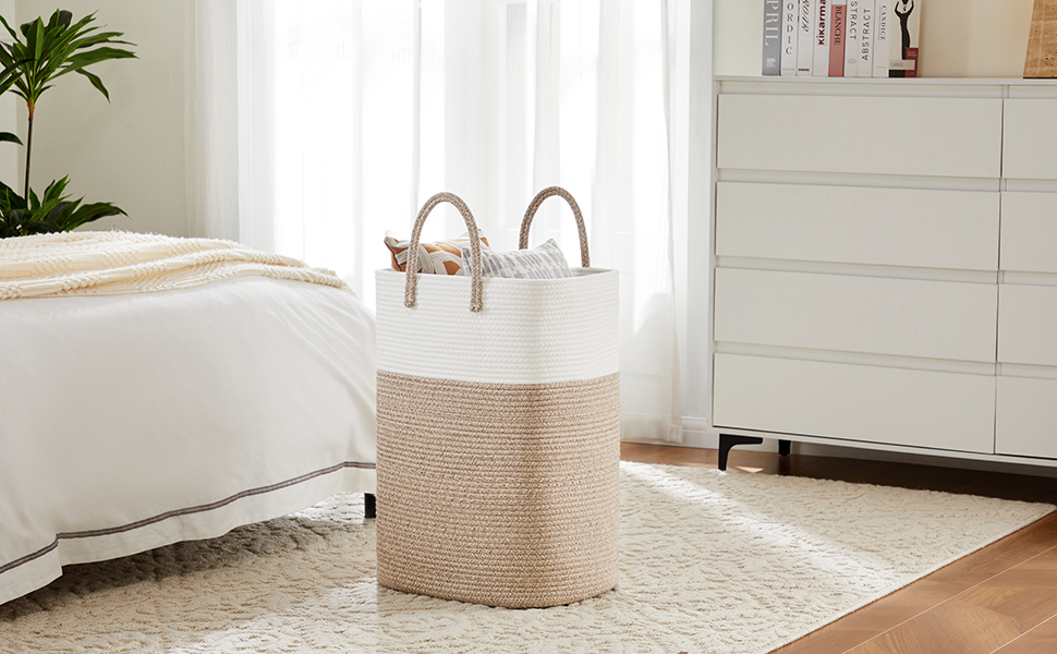 baskets for organizing storage cubes shelves clothes hampers for bedroom aesthetic nursery woven