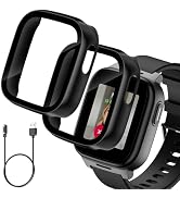 2 Pack Compatible with Cosmo Jr Track 5 Screen Protector, Hard PC Bumper Cover Built-in Tempered ...