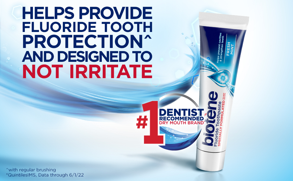 Helps provide fluoride tooth protection^ and designed to not irritate