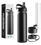 Brewberry Sports Bottle and Travel Mug for Hot and Cold Beverages, Wide Mouth, Double Wall Insula...