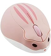 2.4GHz Wireless Mouse Cute Hamster Shape Less Noice Portable Mobile Optical 1200DPI USB Mice Cord...