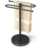 Hand Towel Stand, Stainless Steel Towel Holder for Bathroom Countertop, 15.2 Inch S-Shape Weighte...