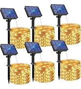 btfarm Solar String Lights for Outside, 6 Pack 198FT 480LED Solar Fairy Lights Waterproof with 8 ...