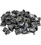 RackGold Black 10-32 Cage Nuts 50 Pack - USA Made