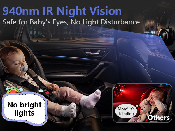 dual baby car camera